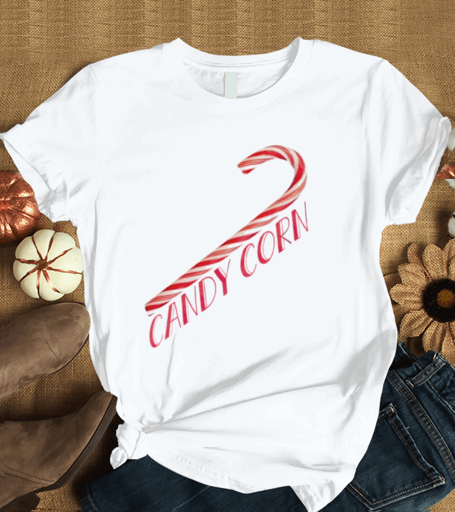 Candy Corn Candy Cane Mischief T-Shirt