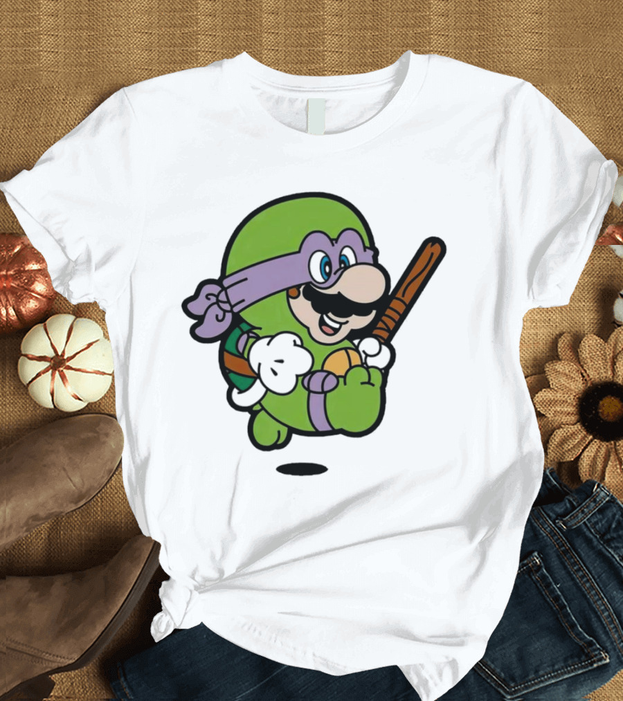 Mario Super Donny Bro Ninja Parody Character T-Shirt