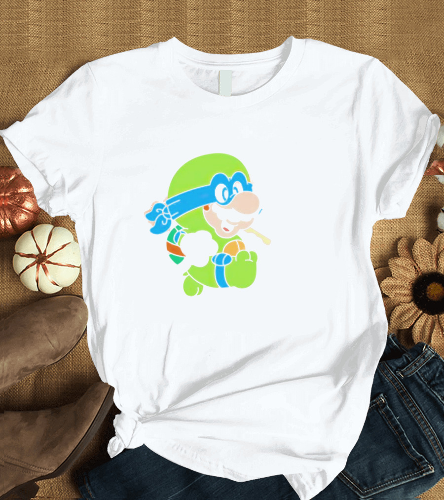 Super Mario Leo Bro Ninja Character T-Shirt