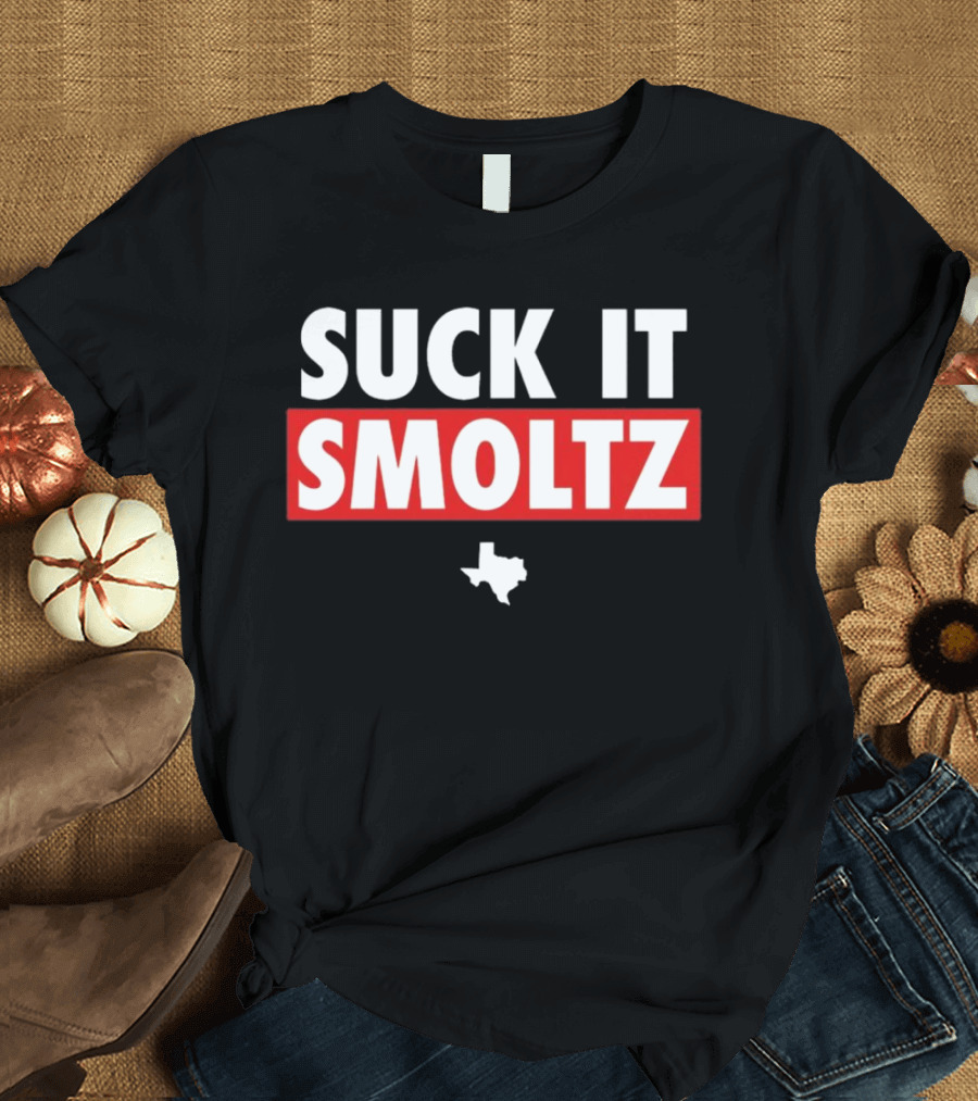 Suck It Smoltz Texas Map T-Shirt