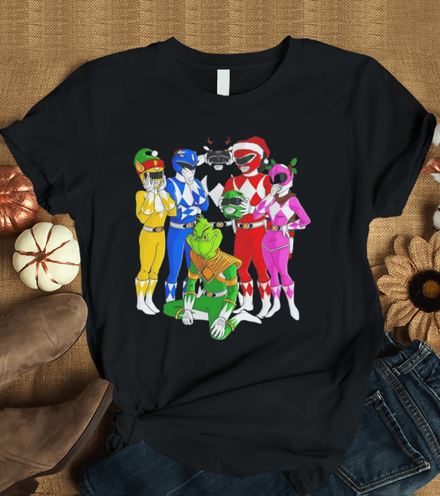Grinch Rangers Christmas Power T-Shirt