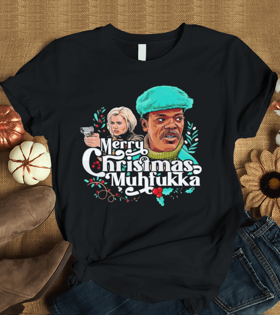 Merry Christmas Muhfukka Movie Character Holiday T-Shirt