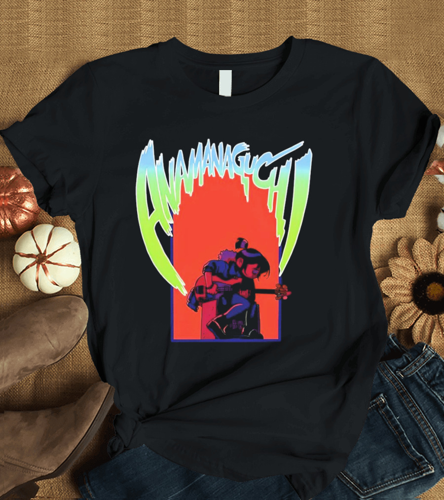Anamanaguchi Scott Pilgrim vs The World Guitar Character T-Shirt