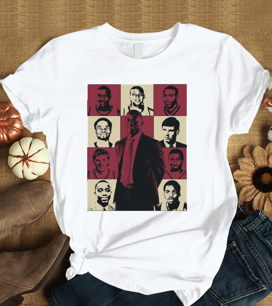 Boston College Basketball the Eras Tour Historic Players Collage T-Shirt