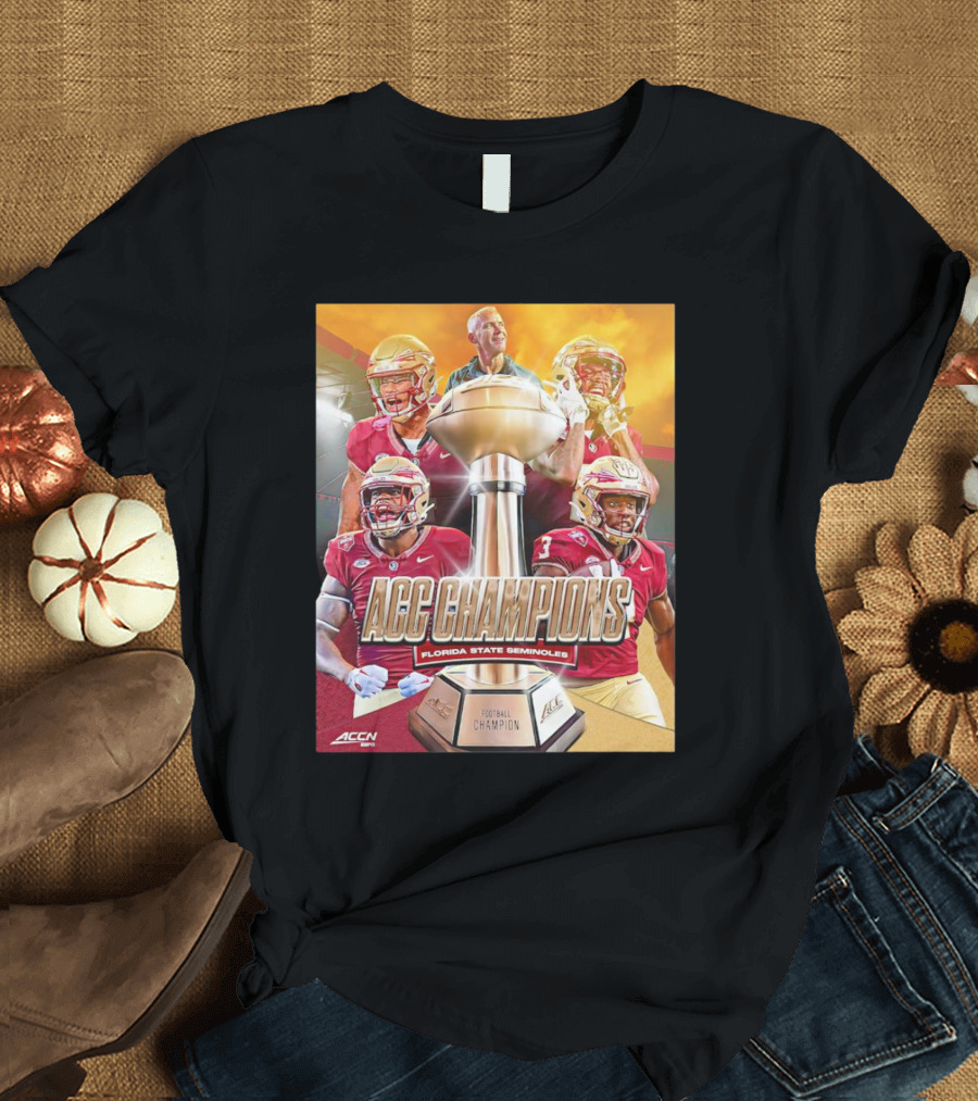 Florida State Seminoles ACC Champions Football Champion Trophy T-Shirt