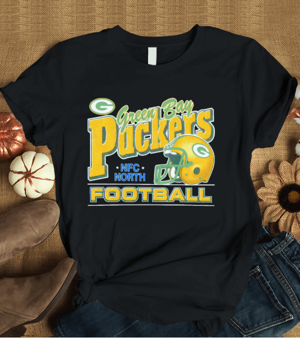 T-Shirt: Green Bay Packers Football NFC North Helmet T-Shirt Green Bay Packers Football NFC North Helmet T-Shirt
