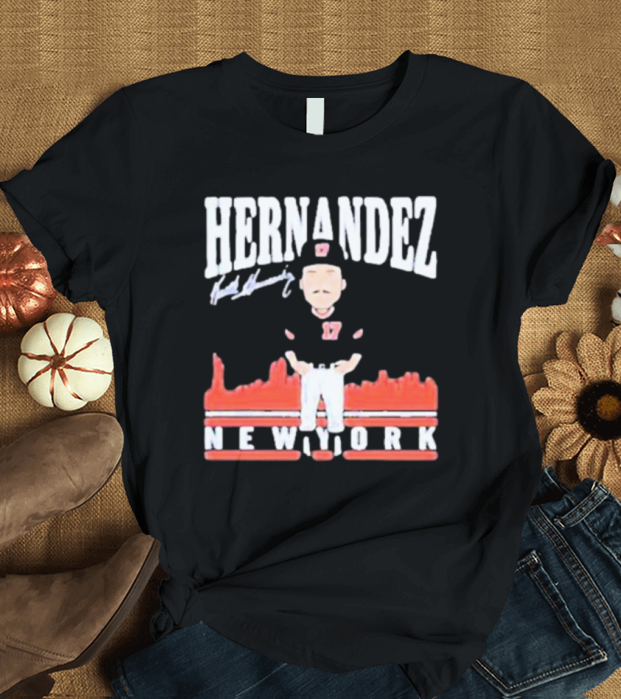 Hernandez Keith Hernandez Toon Signature New York T-Shirt