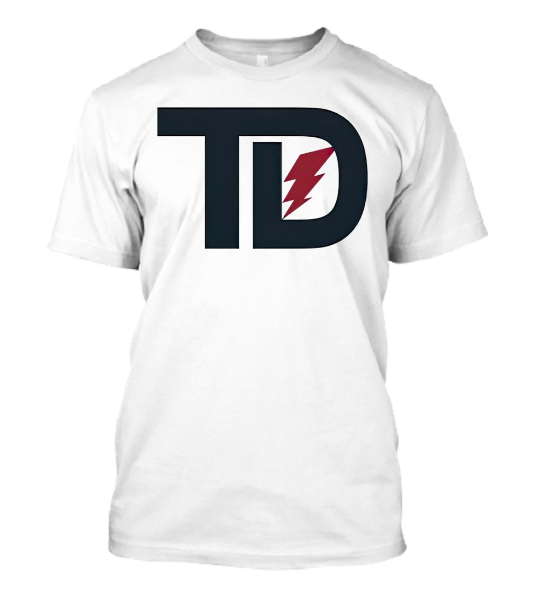 TD Logo With Red Lightning Bolt Tank Dell Houston Texans Football T-Shirt