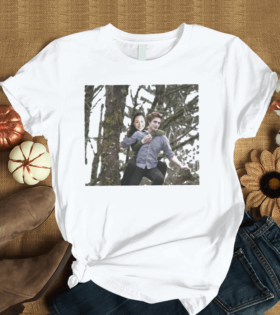 Custom Face Twilight Vampire Romance Parody with Wolf Elements T-Shirt