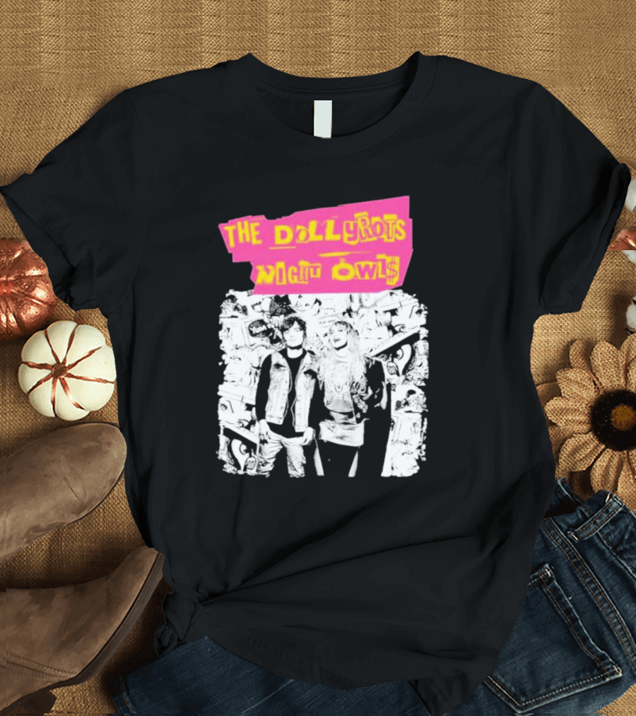 The Dollyrots Night Owls Retro Album Collage T-Shirt