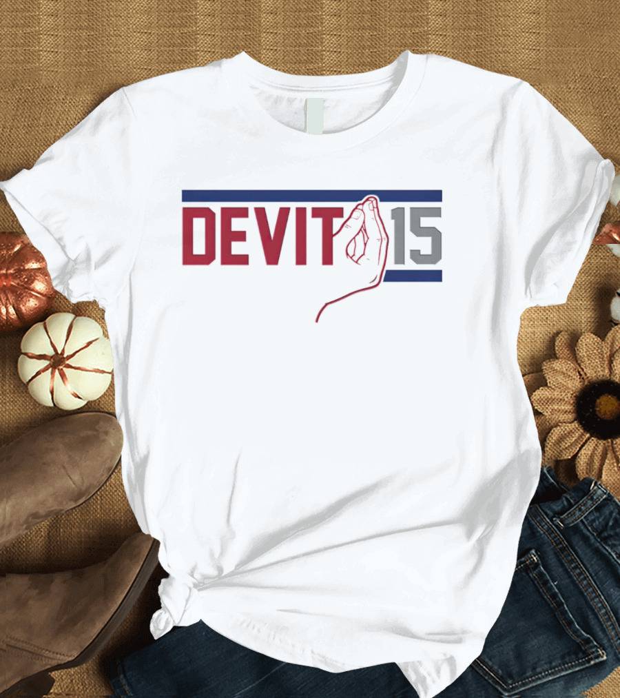 Giants Tommy DeVito Jersey Number 15 with Italian Hand Gesture T-Shirt