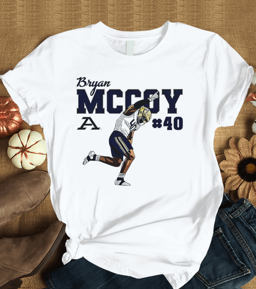 Bryan McCoy Akron Zips #40 NCAA Football T-Shirt