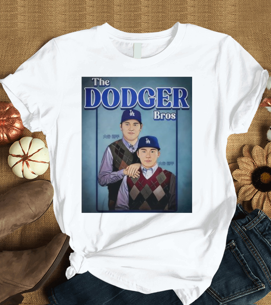 The Dodger Bros Ohtani And Yamamoto Los Angeles Baseball T-Shirt