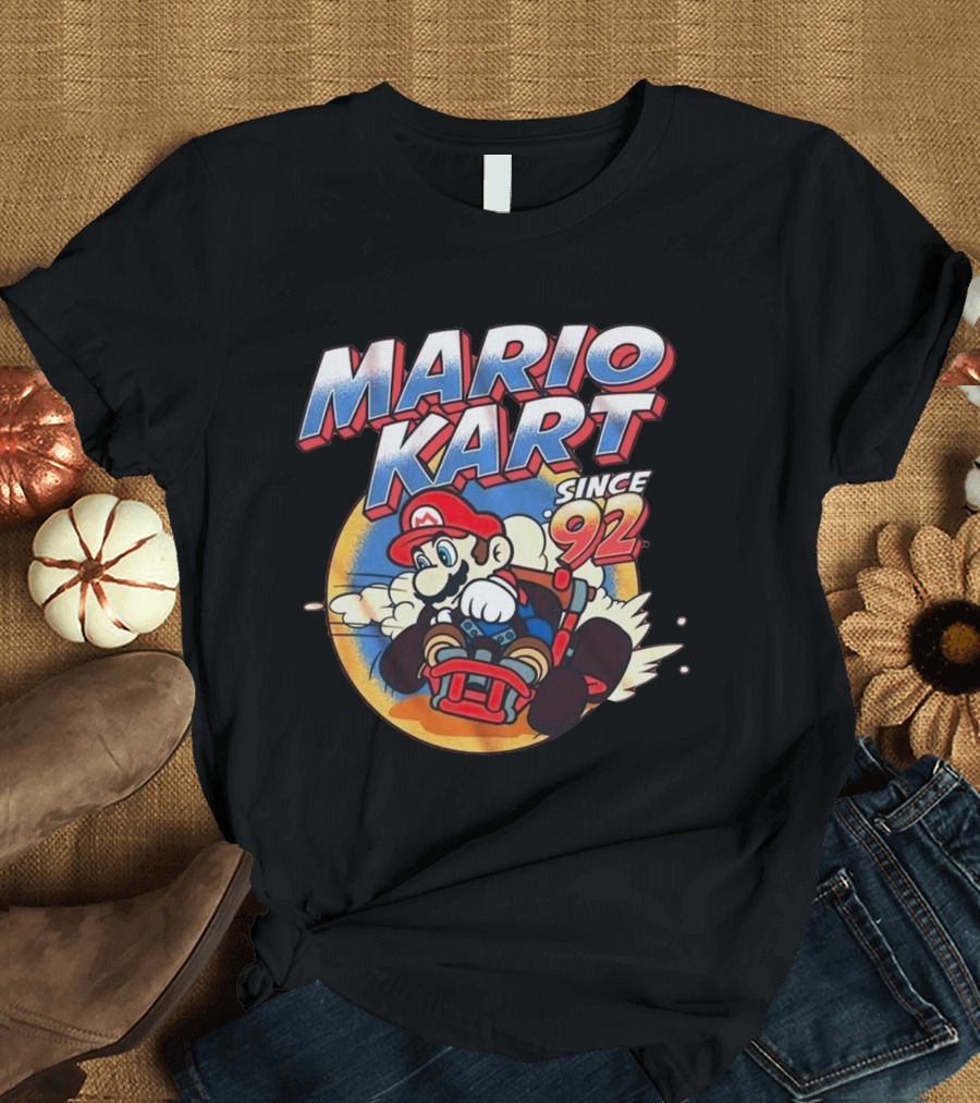 Mario Kart Since 92 Racing Adventure Retro Vibes T-Shirt