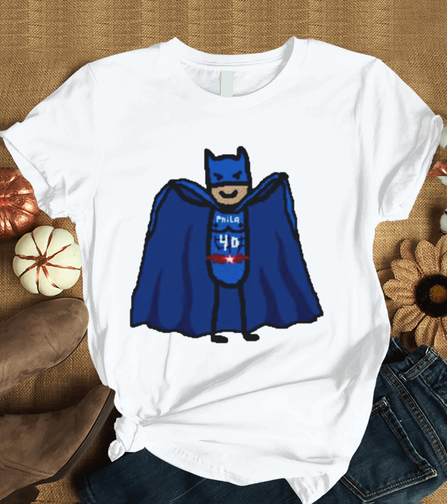 Nicolas Batum Man Batman Phila 40 T-Shirt