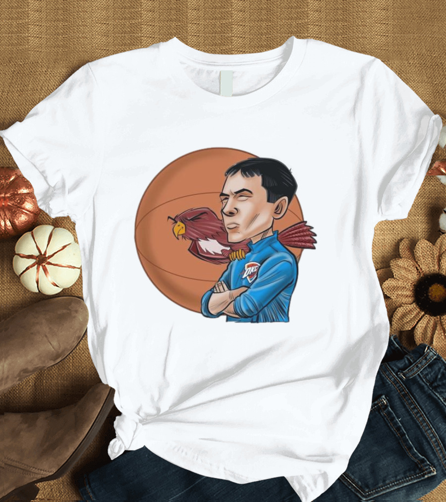Mark Daigneault OKC Thunder Red-Tailed Hawk Eyes Basketball T-Shirt