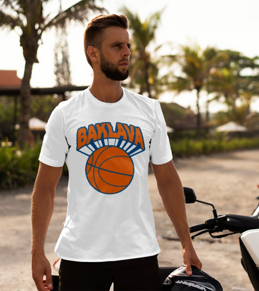 Bronson Baklava NY Knicks Basketball T-Shirt