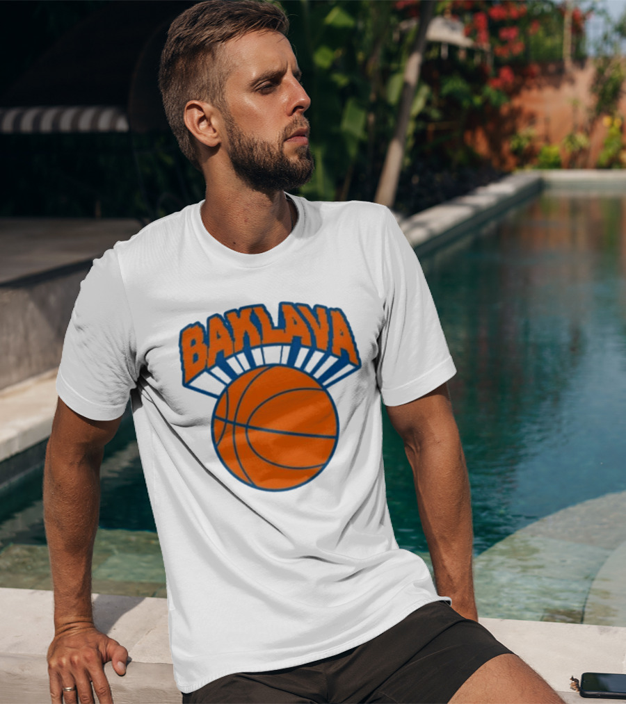 Bronson Baklava NY Knicks Basketball T-Shirt