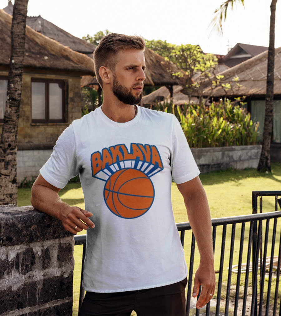 Bronson Baklava NY Knicks Basketball T-Shirt