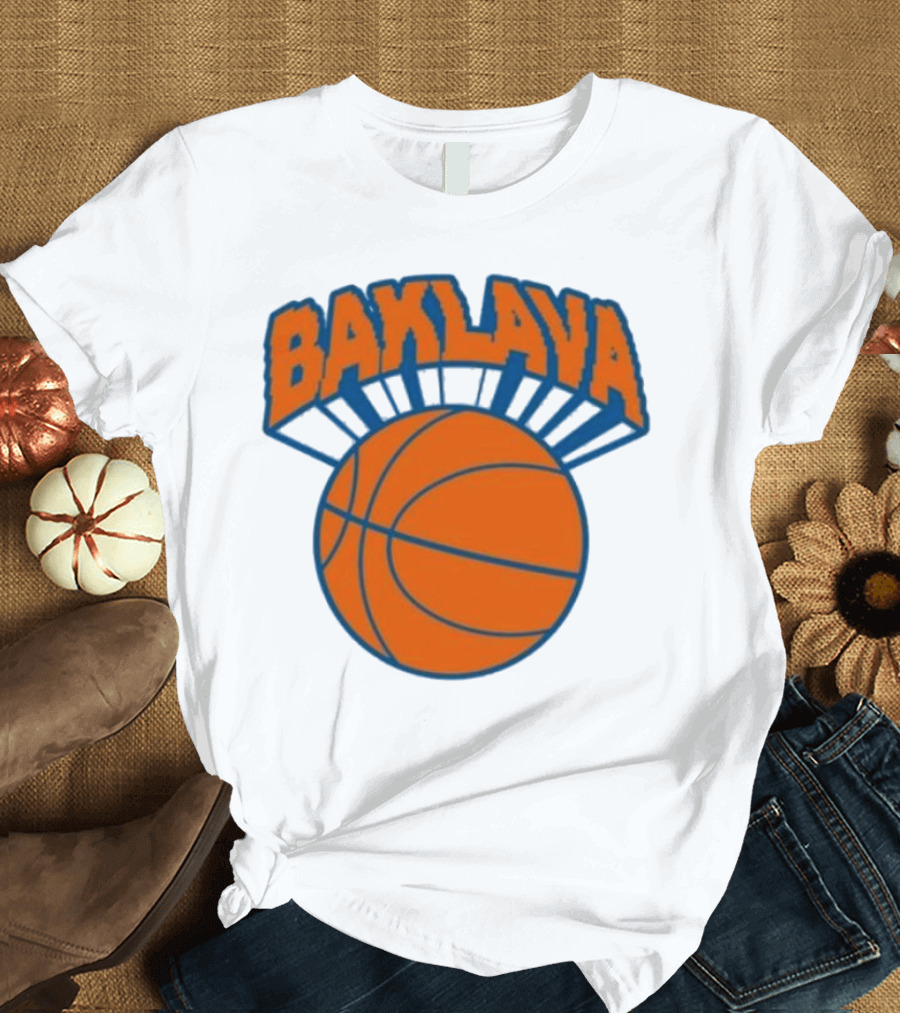 Bronson Baklava NY Knicks Basketball T-Shirt