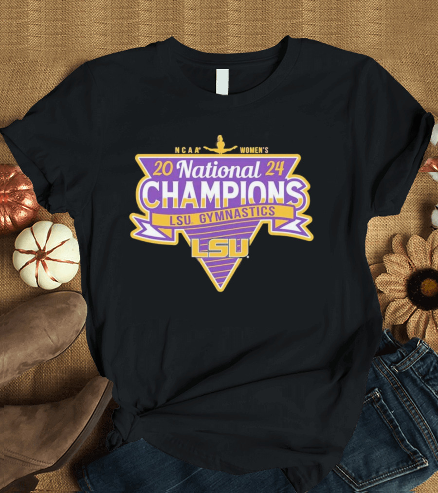 NCAA Women's 2024 National Champions LSU Gymnastics T-Shirt