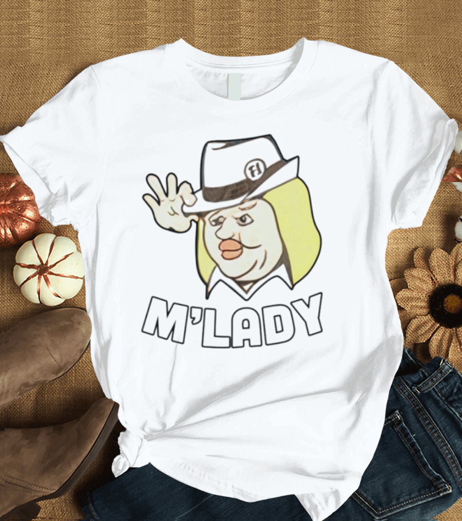 Elyse Willems M'Lady Cartoon Fedora Memes T-Shirt