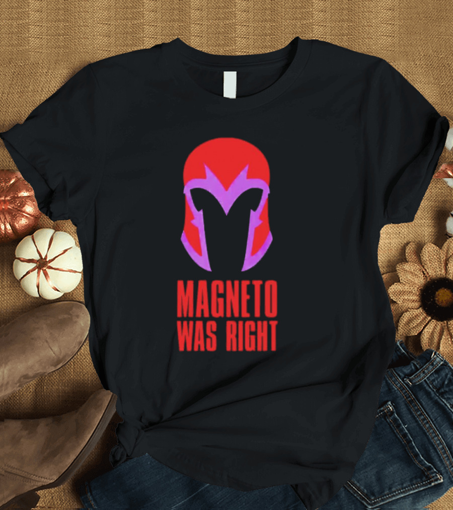 Magneto Was Right Helmet Icon Marvel Fan T-Shirt