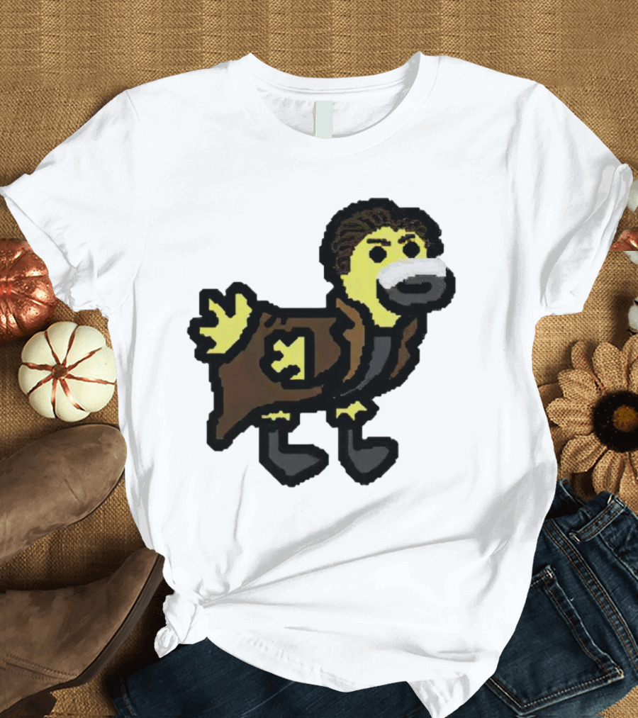 Blade Runner Gosling Pixel Art Duck K Cartoon T-Shirt
