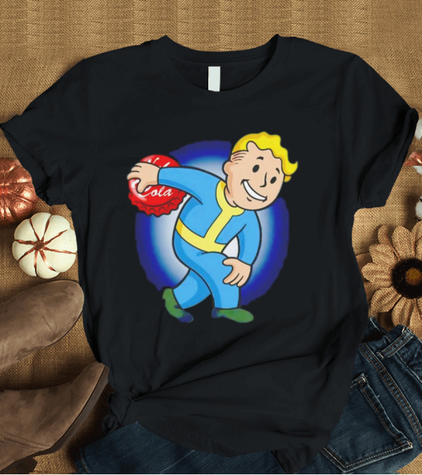 T-Shirt: Vault Boy Nuka Cola Discobolus Pose T-Shirt Vault Boy Nuka Cola Discobolus Pose T-Shirt