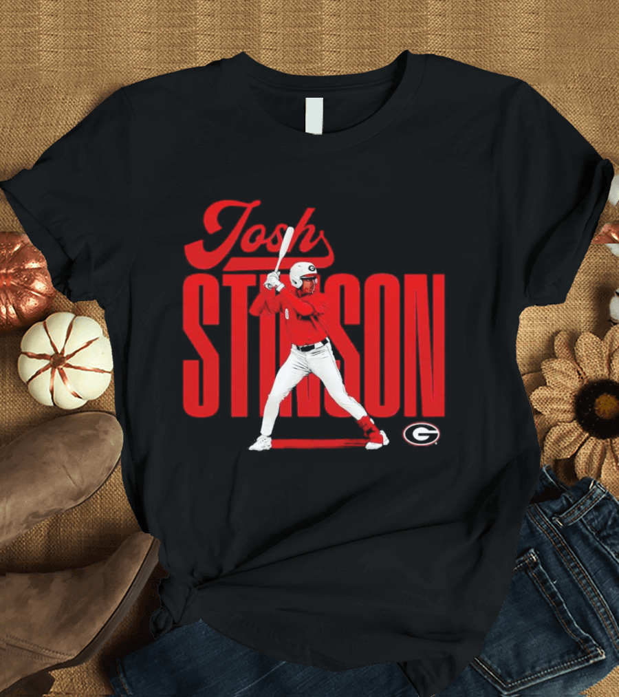 Josh Stinson Georgia Baseball Player Collage NCAA T-Shirt
