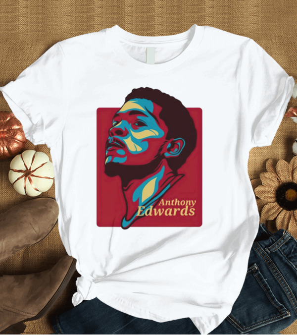 T-Shirt: Anthony Edwards Minnesota Timberwolves NBA Player T-Shirt Anthony Edwards Minnesota Timberwolves NBA Player T-Shirt