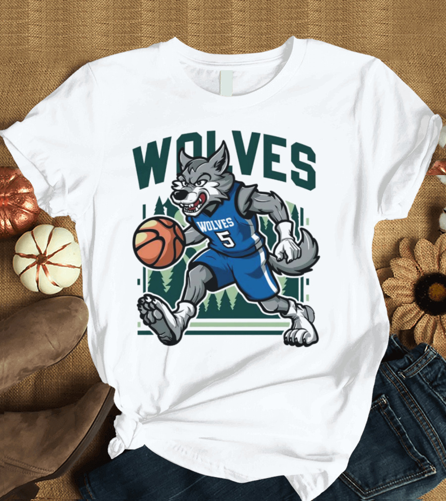 Wolves Basketball Vintage Minnesota Timberwolves T-Shirt