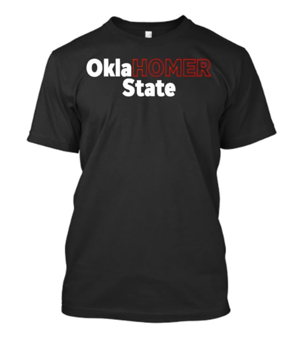 Okla HOMER State Playful Text T-Shirt