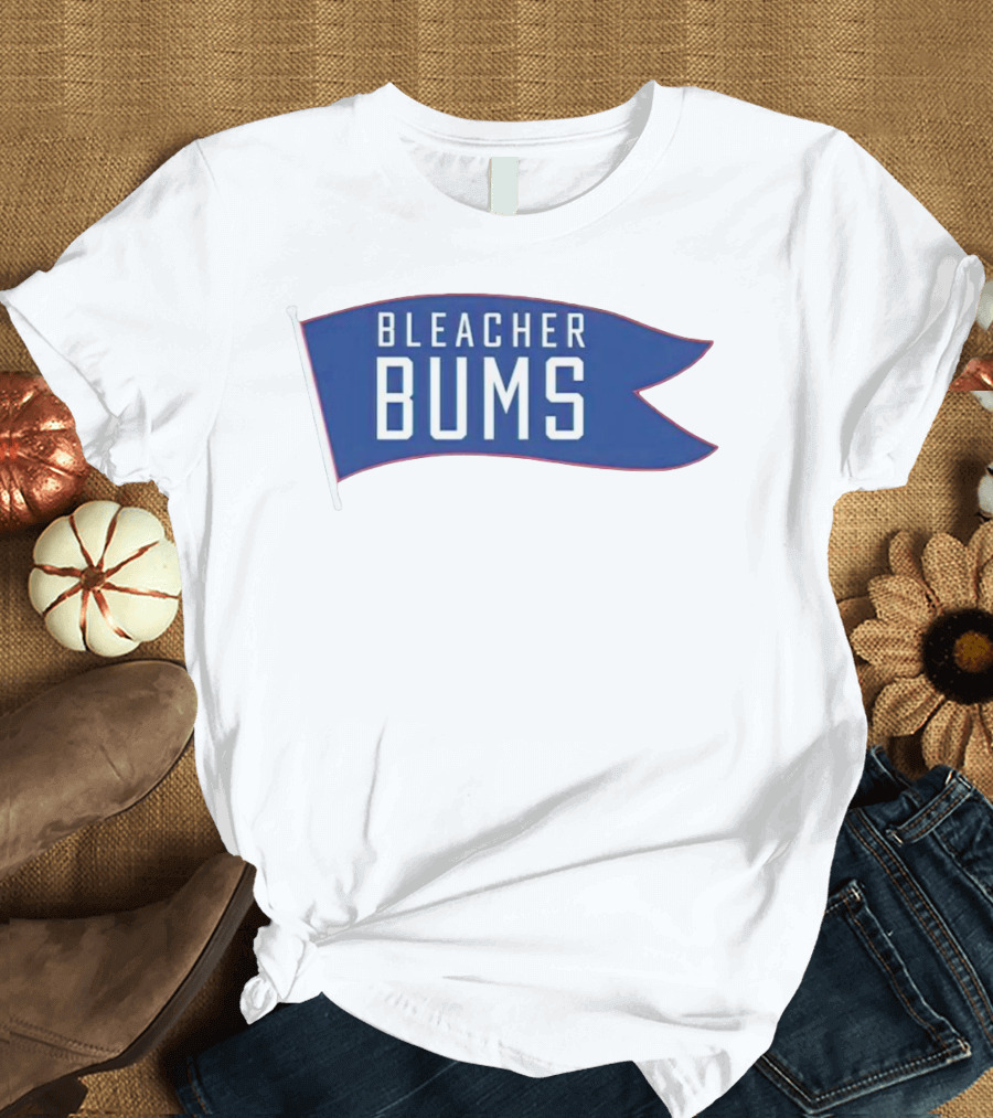 Bleacher Bums Blue Flag Banner T-Shirt