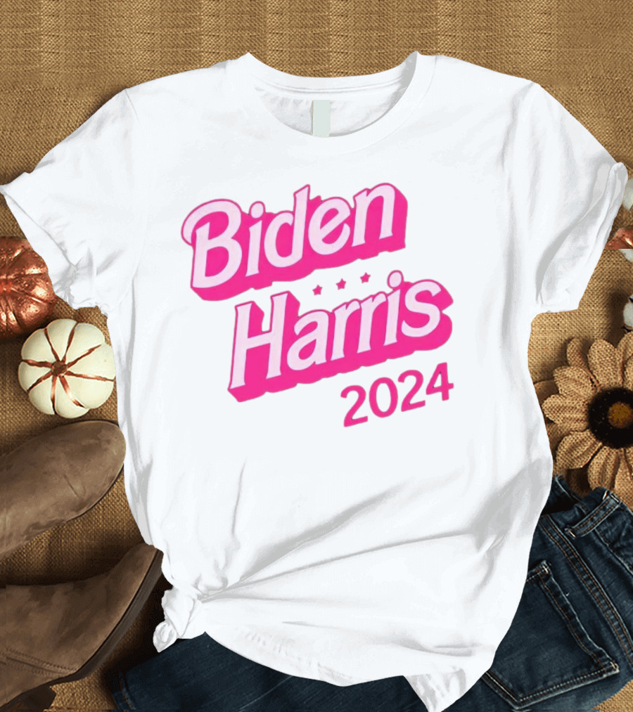 Biden Harris 2024 Pink Barbie T-Shirt