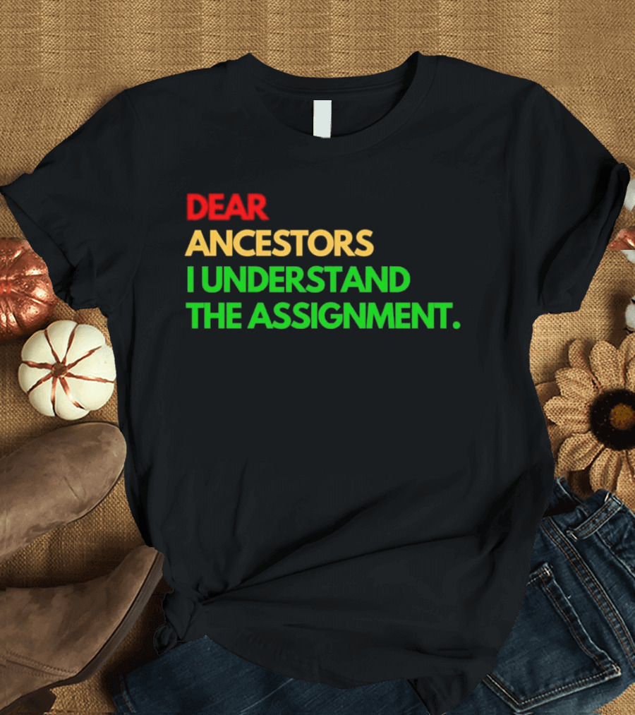 Dear Ancestors I Understand the Assignment T-Shirt