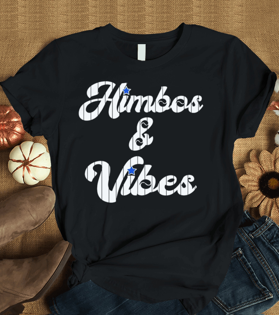 Himbos and Vibes Baseball Philadelphia Pinstripe Style with Stars T-Shirt
