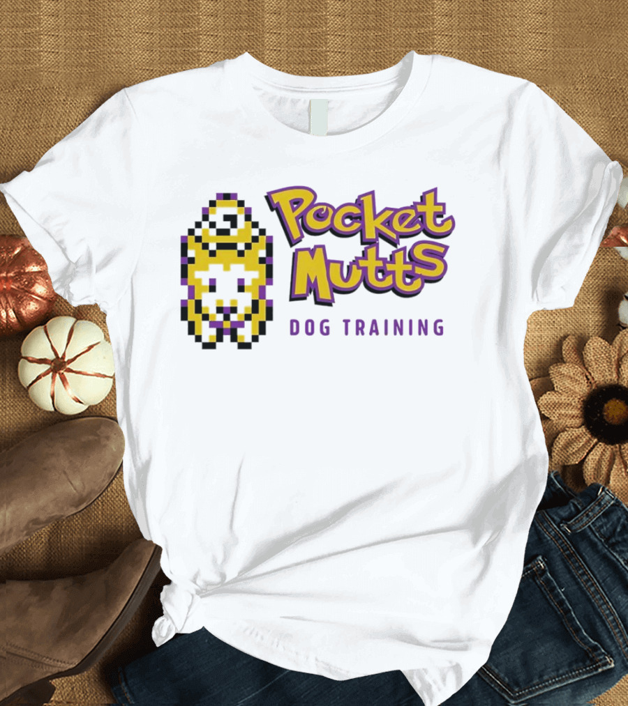 Pocket Mutts Dog Training Pixel T-Shirt