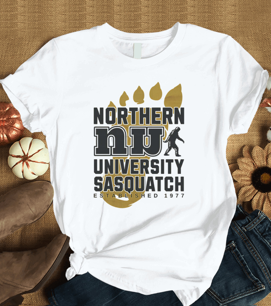 Northern University Sasquatch NU Established 1977 T-Shirt