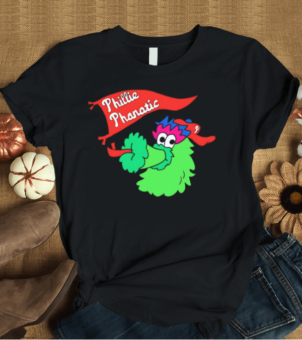 T-Shirt: Phillie Phanatic Philadelphia Phillies Mascot Banner T-Shirt Phillie Phanatic Philadelphia Phillies Mascot Banner T-Shirt