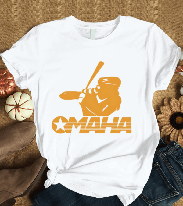 T-Shirt: Omaha Baseball Player Star T-Shirt Omaha Baseball Player Star T-Shirt