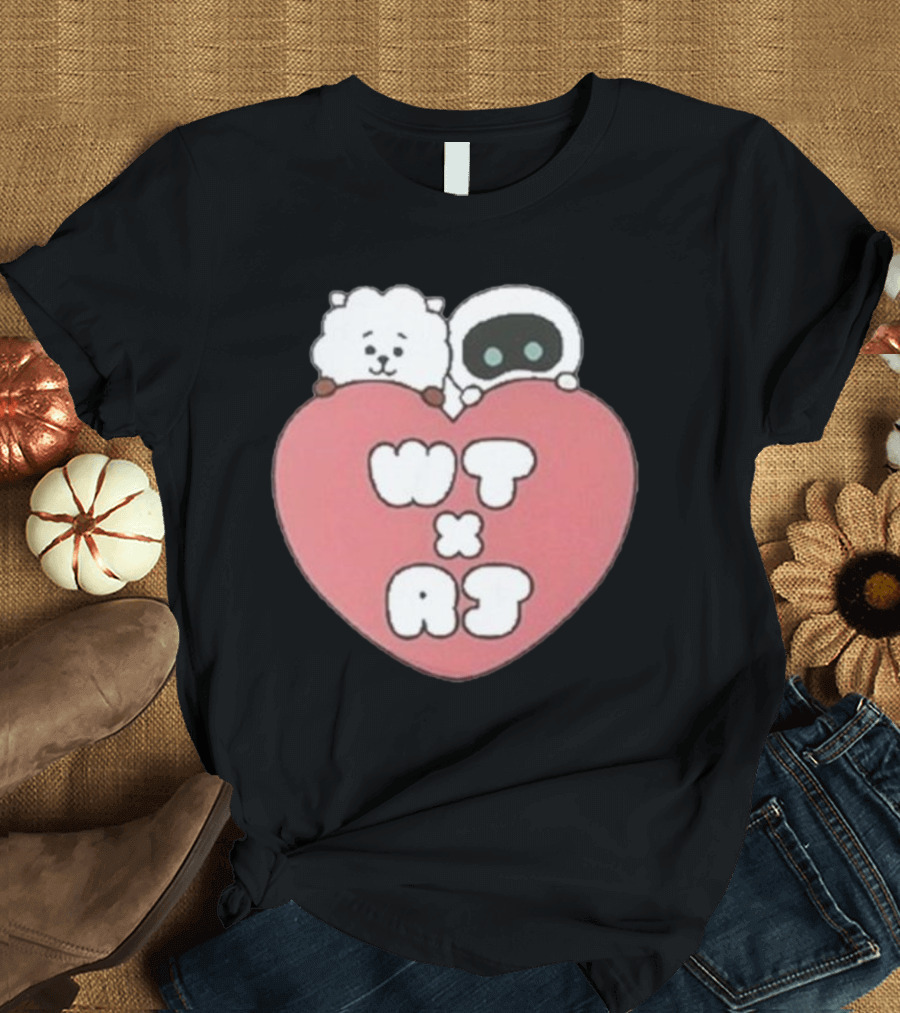 WT X RJ Heart Cute Collaboration T-Shirt
