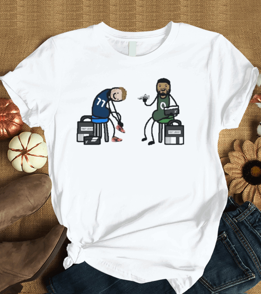 Luka and Tatum Preparing for Basketball Finals Showdown T-Shirt