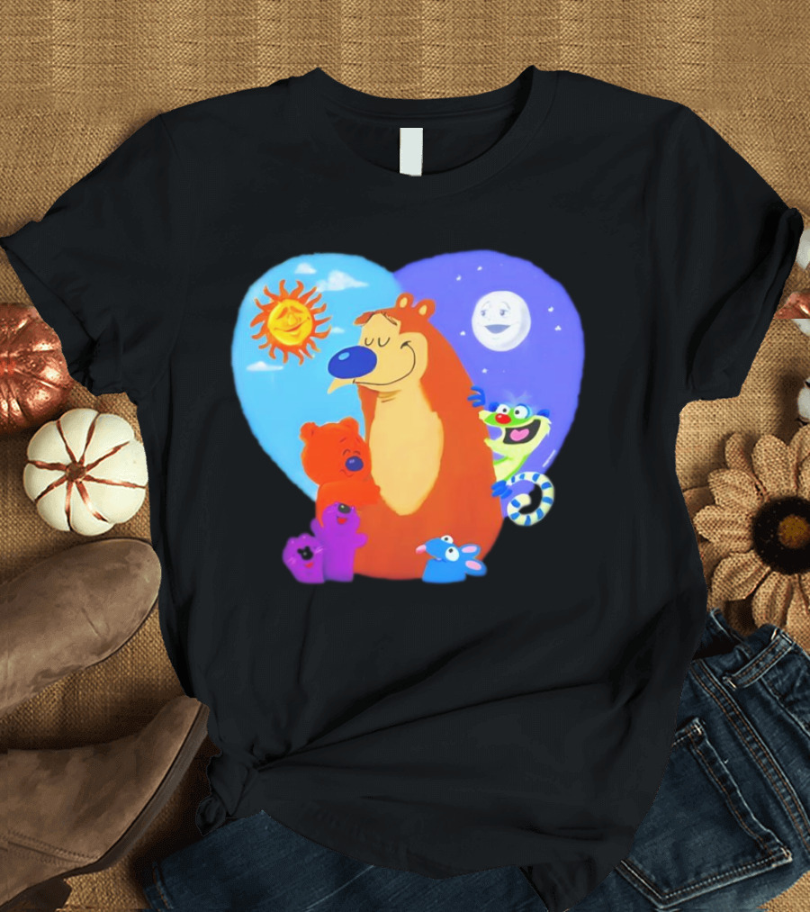 Bear in the Big Blue House Muppet History with Sun and Moon Characters T-Shirt