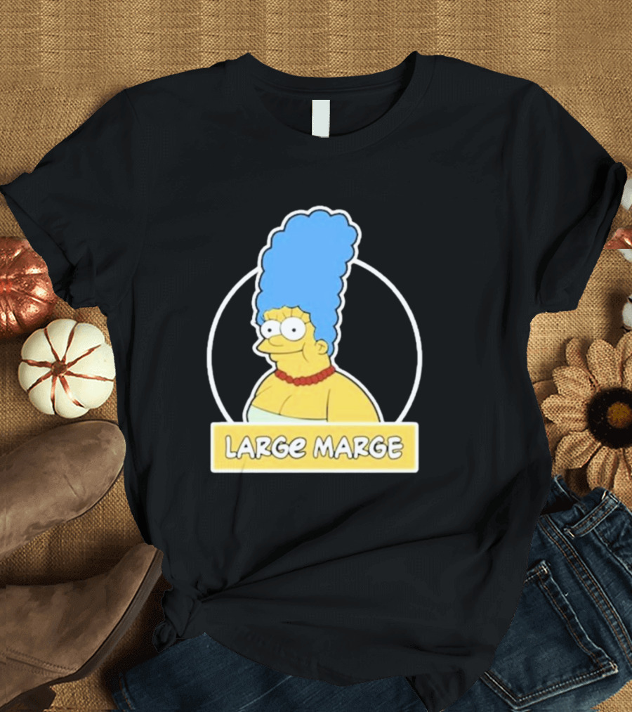 Justin Danger Nunley Large Marge Blue Hair Red Necklace Yellow Skin T-Shirt