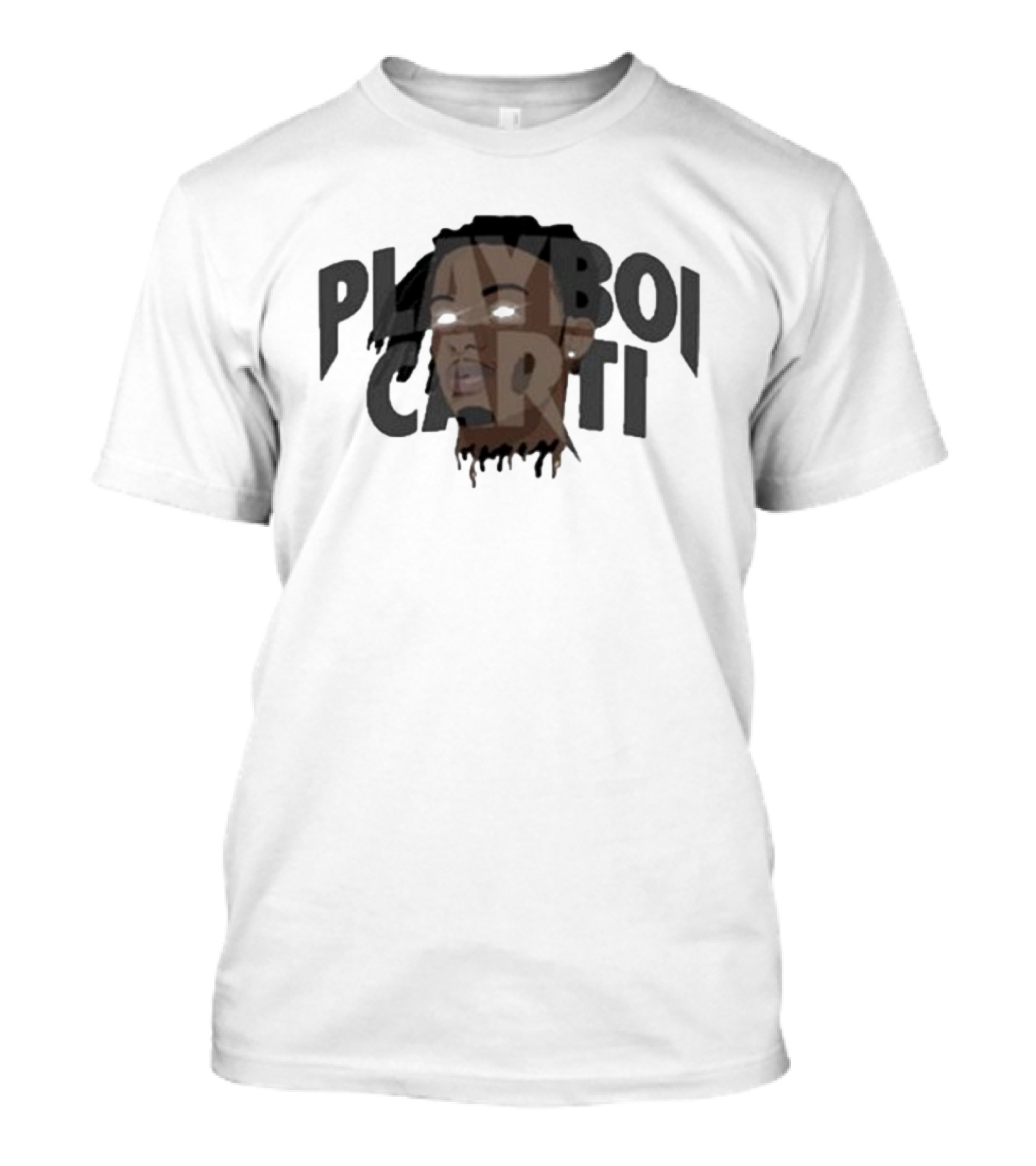 Playboi Carti Glow Eyes Portrait Dark T-Shirt