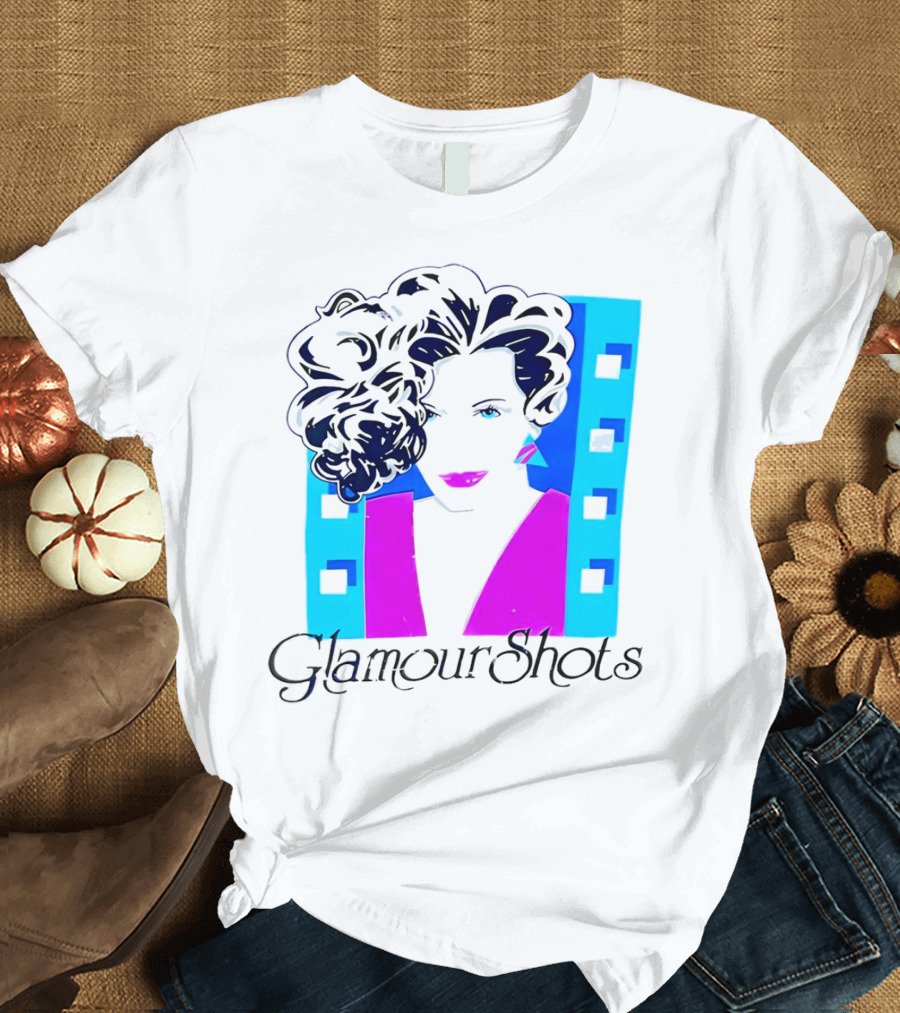 Retro 80s Glamour Shots Abstract T-Shirt