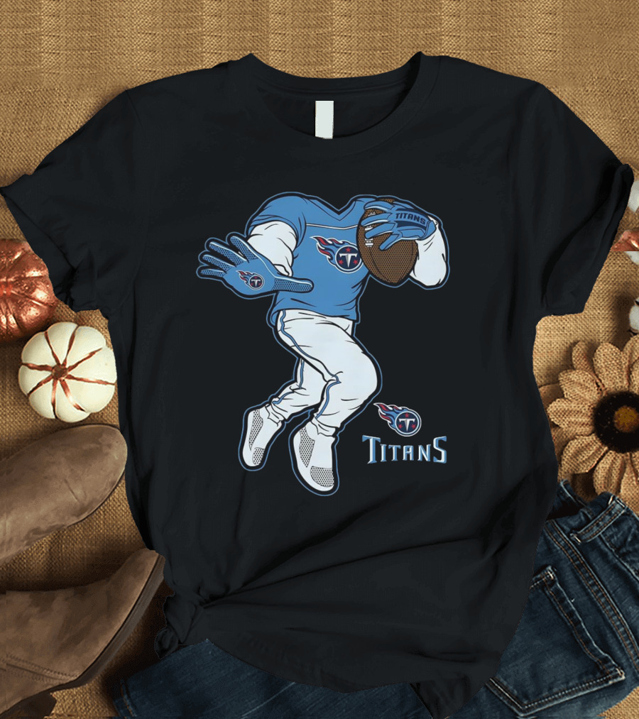 Tennessee Titans Stiff Arm Football Player T-Shirt