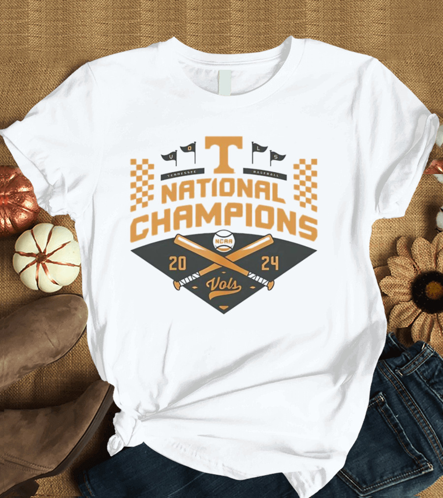 Tennessee Volunteers 2024 NCAA National Champions Vols Baseball T-Shirt
