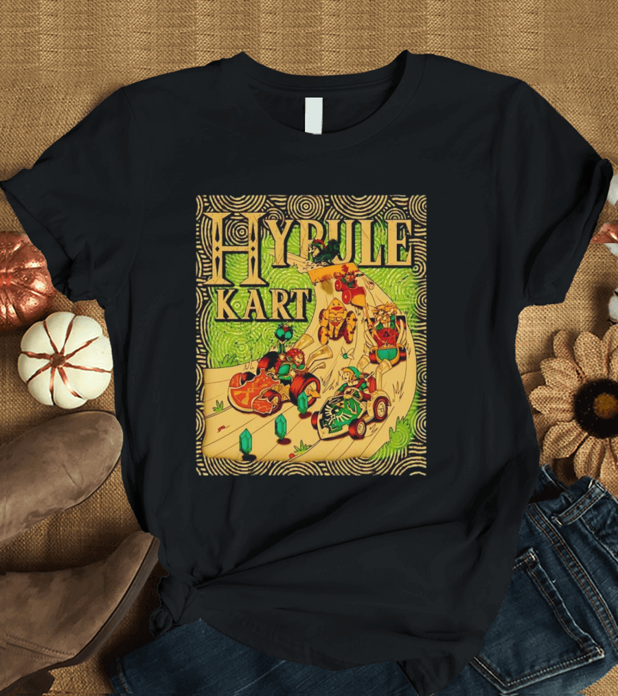 Hyrule Kart Mario Kart The Legend of Zelda Track Adventure T-Shirt